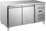 thumbnail of GastroHero Kühltisch ECO 2/0 GN 1/1 Edelstahl Umluftkühlung -2 °C bis +8 °C 230 V LED-Thermostat 1360x700x850 mm 228 L 2-türig