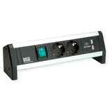 thumbnail of BACHMANN DESK 1x Schalter 2x CEE7/3 USB Doppelcharger, GST18, CEE7/7