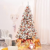 thumbnail of COSTWAY Árvore de Natal Artificial de 225 cm com Neve e Luzes LED Branco Quente, Árvore de Natal com Suporte Metálico