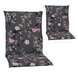 thumbnail of Saumauflage im 2er Set Niedriglehner Bregenz, grau mit Blümchen