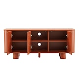 thumbnail of Meuble TV scandinave 3 portes L120 cm terracotta