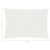 thumbnail of Voile d'ombrage 160 g/m² Blanc 4x5 m PEHD Modèle Terrasse Pure Prime