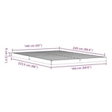 thumbnail of vidaXL Bedframe Naturel 160 x 220 cm Massief grenenhout