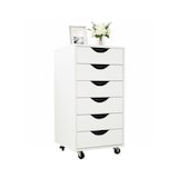 thumbnail of Relaxdays Rollcontainer, 6 Schubladen, HxBxT: 78 x 40 x 40 cm, Aktenschrank auf Rollen, Bürocontainer, weiß