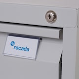 thumbnail of Rocada archivador metálico 4 cajones ral 7035 gris. medida:  47x132,1x62,2cm (largo x alto x profundo)