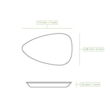 thumbnail of BIOZOYG 50 Stück Palmblatt Teller 17cm Einweggeschirr Tropfenform robust dekorativ nachhaltiges Einweggeschirr umweltfreundliche Einwegteller