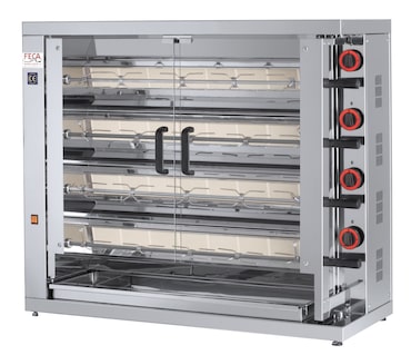 Rôtissoire Professionnelle à Gaz - 24 Poulets - Féca
