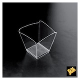 thumbnail of MONOUSO - Mehrweg Fingerfood-Becher aus PS "Onda" Transparent 100ml (500 Stück)