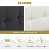 thumbnail of Polsterbett 90x200 cm mit hydraulischem Bettkasten und verstecktem Stauraum – modernes Design aus PU Weiß