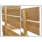 thumbnail of Doppelbett Massivholzbett Bettrahmen140x200 Eiche geölt Zubehör wählbar V-60.88-14 Federholzrahmen inkl.