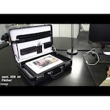 thumbnail of Alassio Attachékoffer TAORMINA mit Zahlenkombinationsschlössern schwarz Leder 41033