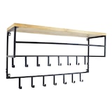 thumbnail of LOFT42 Petri XL Garderobe – 15 Haken – Metall – Schwarz – 100 x 105 x 30