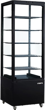 thumbnail of Saro Kühlvitrine LENN, schwarz, B 650 x T 650 x H 1945 mm, fahrbar