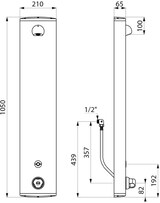 thumbnail of Delabie DU-Elem. SECURITHERM Therm. 6V Batt, Alu, Anschl. verdeckt