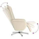 thumbnail of vidaXL Massagesessel mit Fußteil Creme Kunstleder