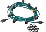 thumbnail of Illu- Party Garten Außenlichterkette 10m grün 10x bunte LED Tropfenlampen