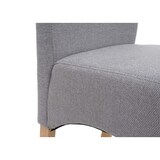 thumbnail of Silla de comedor Latina, silla de cocina Silla, tela/textil ~ gris claro, patas claras