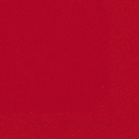 Duni 104061 Cocktail-Servietten 3lagig Tissue Uni brillant rot, 24 x 24 cm, 20 Stück