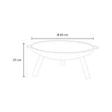 thumbnail of braciere in ferro diametro 59,5 cm 3 gambe