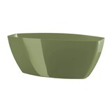 thumbnail of Tera vaso in plastica rettangolare lucido Sunrise cm 36 - Verde