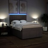 thumbnail of vidaXL Boxspringbett mit Matratze Taupe 140x200 cm Stoff