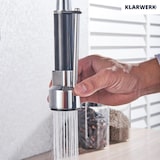 thumbnail of Björn | Gastronomie Wandmontage Armatur Chrom glänzend | Profi Küchenarmatur Edelstahl Zwei Brausen | Doppelspülbecken Wasserhahn Restaurant Wand