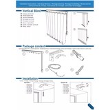 thumbnail of Lamellenvorhang Schiebevorhang fertiges Komplettsystem (braun, 100x180 cm)