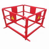 thumbnail of Barriere de chantier rouge bc 15 - lot de 5 - ROUGE