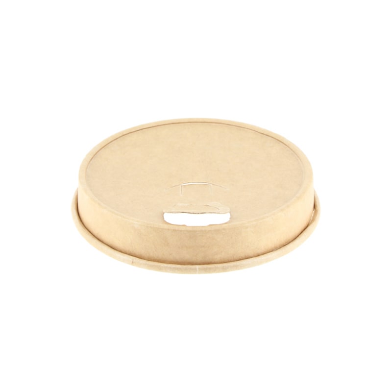 50 Uds. 50 Uds. Tapas de cartón kraft plastic free para vasos de café (9Ø)  Ref TAP058  Ref.TAP058