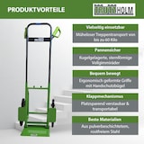 thumbnail of Treppensackkarre klappbar höhenverstellbar große Ladefläche 113 cm Höhe Stahl Treppensteiger