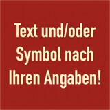 thumbnail of Dreifke® Schild, Brandschutzzeichen - Text nach Ihren Angaben,Kunststoff,nachl.,160-mcd,148x148mm