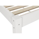 thumbnail of Weißes Futonbett ohne Kopfteil Kiefer massiv 90x200 mit Matratze und Rollrost 60.35-09WM