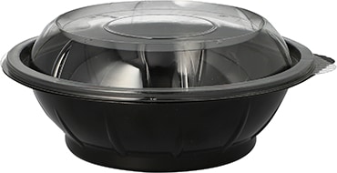 25 bols à salade, PET 600 ml Ø 16,6 cm · 5,9 cm noir 