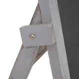 thumbnail of Reclamebord HWC-E51, krijtbord, 66x37x27cm Shabby-Look Vintage ~ grijs