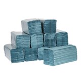thumbnail of Asciugamani di carta Jantex con piega a C e 1 velo in blu con 2850 fogli