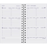 thumbnail of Agenda Moderne - Recharge Agenda 16 mois spiralé - 2026-2027 - INT 2201 SAD - HEBDOPLAN - Semainier Horizontal - Multilingue - sept à déc - 8,7x15,3cm