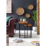 thumbnail of FineBuy 2er Set Beistelltisch FB51457 Sheesham Holz Metall Tisch Couchtisch