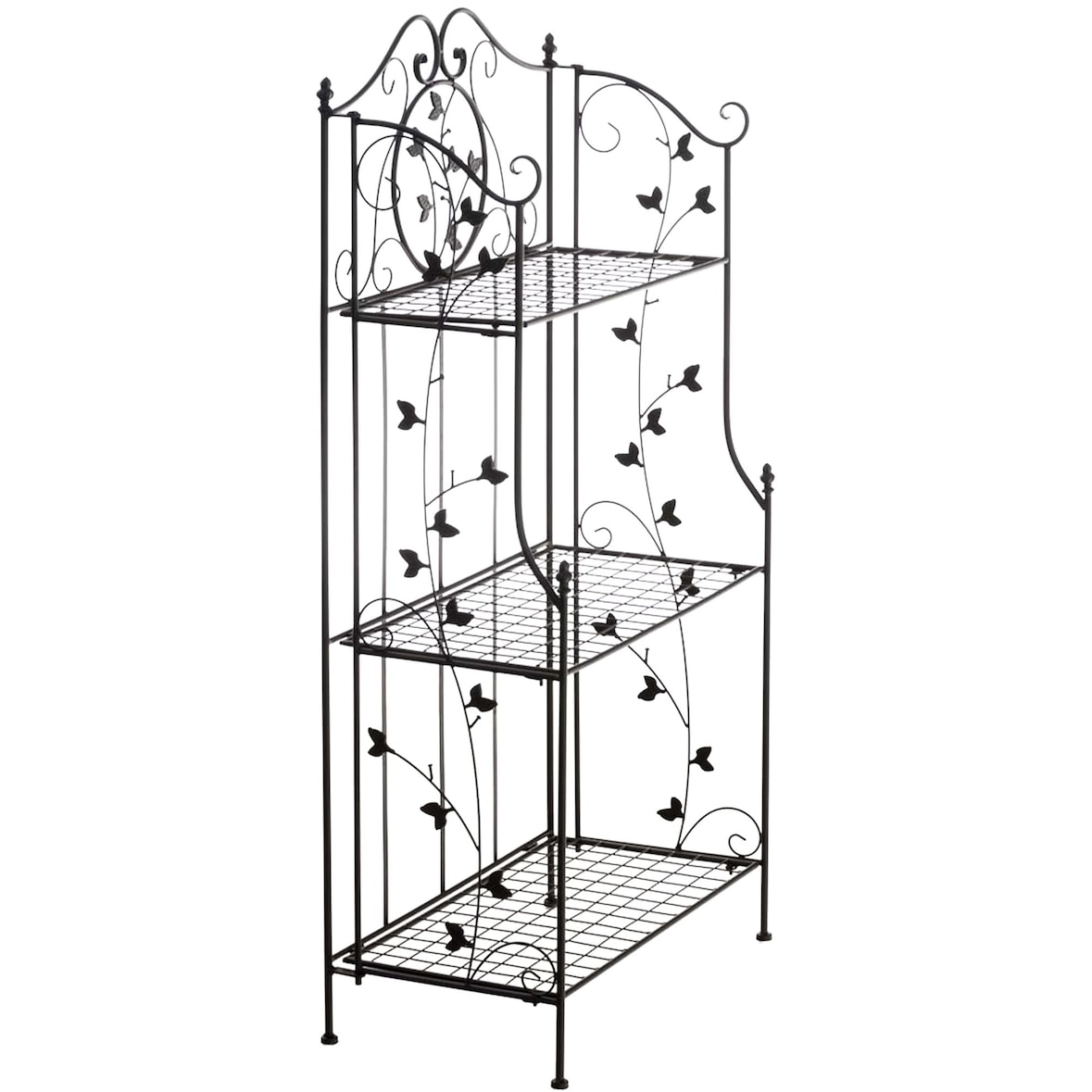 CLP Estanteria de pie Reus Metal HBT: 118x58x33 cm Negro