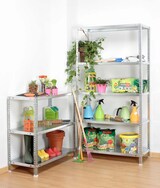 thumbnail of PROREGAL Schraubregal PANDA TALL | HxBxT 200x110x30cm | 5 Fachböden | Fachlast 75kg | Verzinkt
