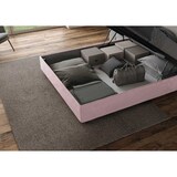 thumbnail of Letto matrimoniale king size contenitore imbottito 200x210 microfibra glicine Antea Large