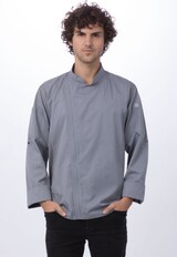 thumbnail of Chef Works® Kochjacke HARTFORD COOL VENT & lite, Reißverschluss, Grau, Größe L
