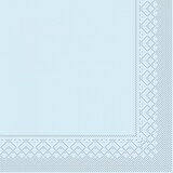 thumbnail of Mank Cocktail-Serviette in Hellblau, 25 x 25 cm, 1/4 Falz, 100 Stück