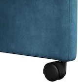 thumbnail of vidaXL Esszimmerstühle mit Rollen 2 pcs Blau 58 x 67 x 97 cm Samt