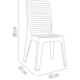 thumbnail of garbar IRIS Set 2 Silla Interior, Exterior Blanco