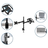 thumbnail of Soporte de monitor VM-MH2 2-brazo 13 - 32 pulgadas portátil negro hjh OFFICE