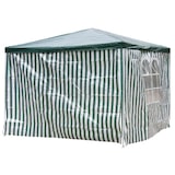 thumbnail of 2er Set Seitenteile für Pavillon 3x3x2,5m Fenster Seitenwand Faltpavillon Partyzelt grün weiß : Grün/Weiß