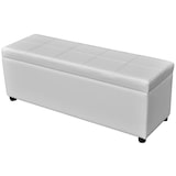 thumbnail of Helloshop26 - Lange Aufbewahrungsbank 116 x 39 x 44 cm weißes Holz 02_0010913