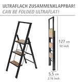 thumbnail of WENKO Alu-Design Klapptrittleiter 3-stufig Schwarz