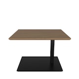 thumbnail of Vierhaus Beistelltisch Platte Wildeiche Furnier unterschnitten, stufenlos höhenverstellbar, Bodenplatte anthrazitfarbig, rollbar, 70/60/47-65 cm