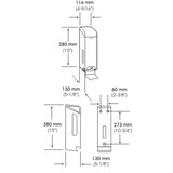 thumbnail of Wand-Toilettenpapierspender für 3 Standardrollen, weiß